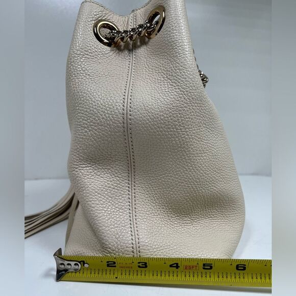 Gucci Soho Leather Medium ChainStrap Tote Ivory/off white - Picture 12 of 12